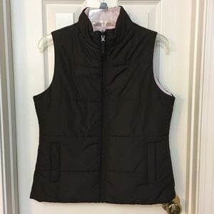 Ladies reversible Nylon? Lightweight Vest with collar S/M
